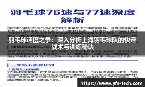 羽毛球速度之争：深入分析上海羽毛球队的快速战术与训练秘诀